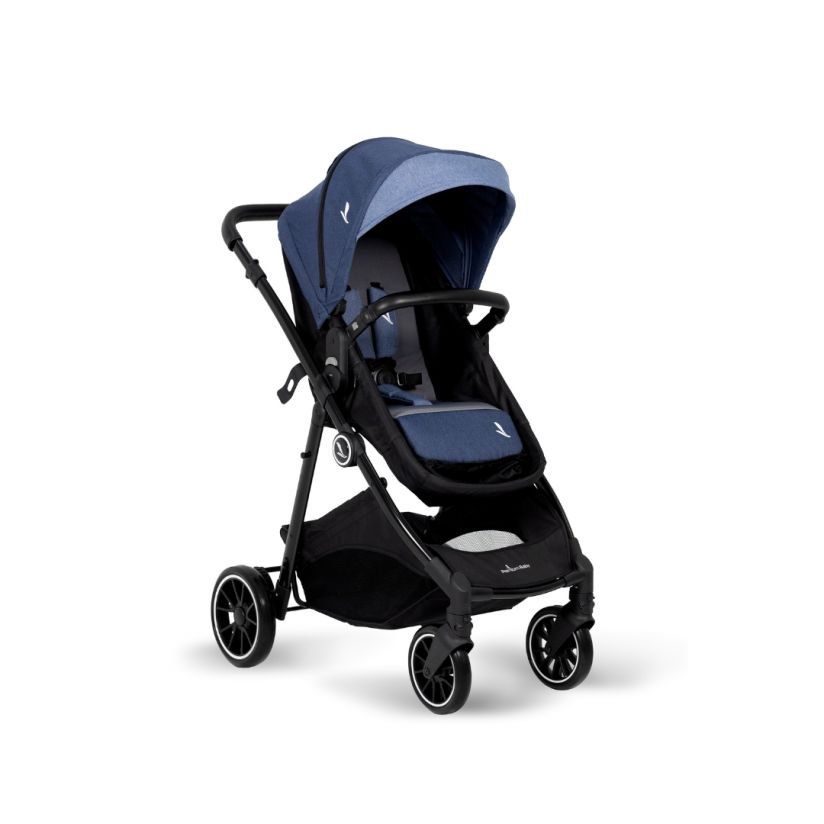Coche Milan Premium Baby Azul con Portabebé